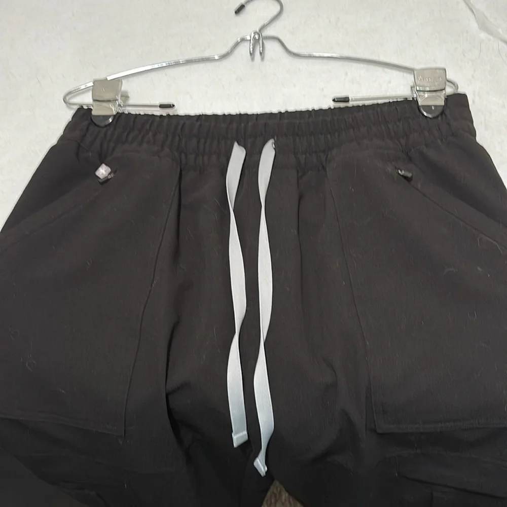 Figs Black Cargo Pants with Relaxed Fit